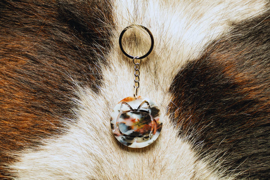 Calico Cat Keychain
