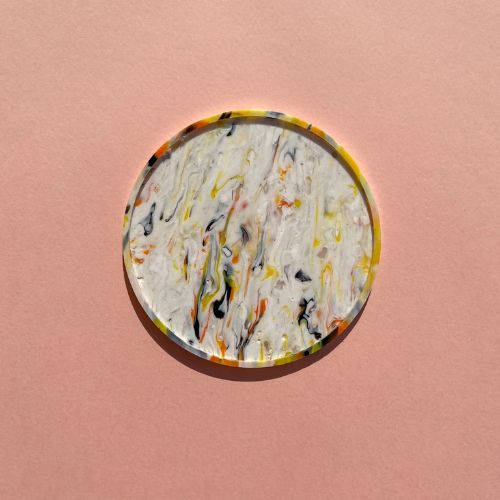 Eco-Story Coasters: Handcrafted Drink Coasters from Recycled Plastic 4pk - J.W. Frye