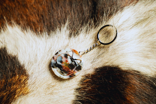 Calico Cat Keychain
