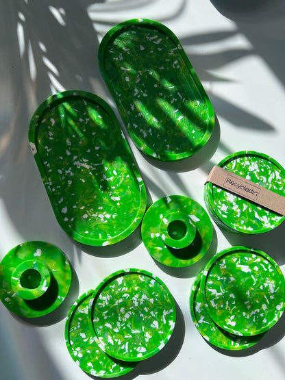 Recycled plastic organizer Tray, bedside jewelry organizer