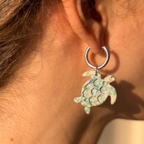 Eco-Friendly Earrings from 100% Recycled HDPE Microplastic - J.W. Frye