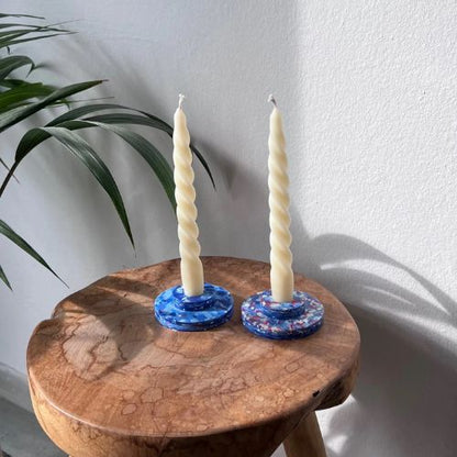 Eco-Luxe Glow: Handmade Candle Holders from Recycled Plastic - J.W. Frye