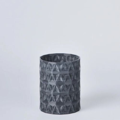 Eco-Harmony Circular Triangle Vase - Stylish Sustainability in 100% Recycled Plastic - J.W. Frye