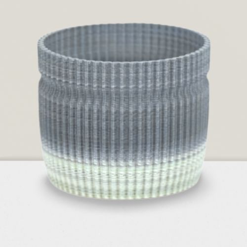 Eco-Harmony Large Basket Vase - Timeless Elegance in 100% Recycled Plastic - J.W. Frye