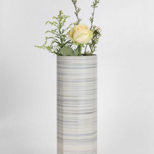 Eco-Harmony Tall Cylinder Vase - Recycled Grace in 100% Recycled Plastic - J.W. Frye